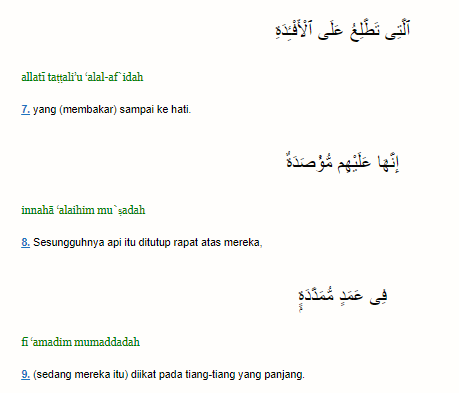 Sebutkan Surah Al-humazah 6 Kata Dan Hukum Tajwid