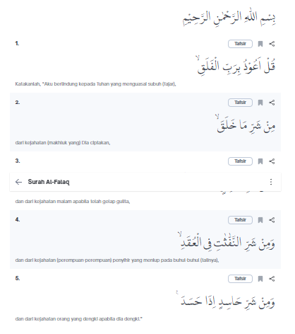 Carilah 10 Hukum Tajwid Dari Surah Al-falaq