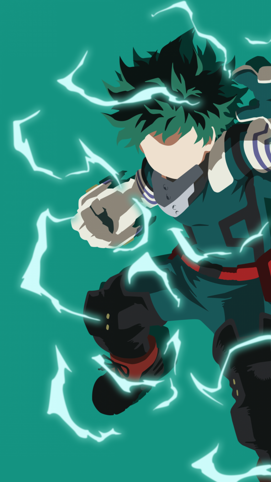 Power Up Your IPhone With Izuku Midoriya (My Hero Academia) Wallpaper ...