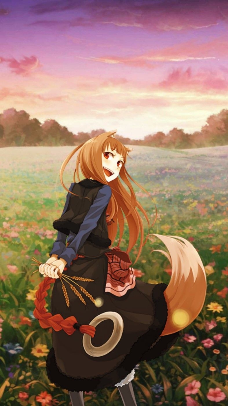 Spice and Wolf Holo phone wallpaper  Spice and wolf holo, Spice