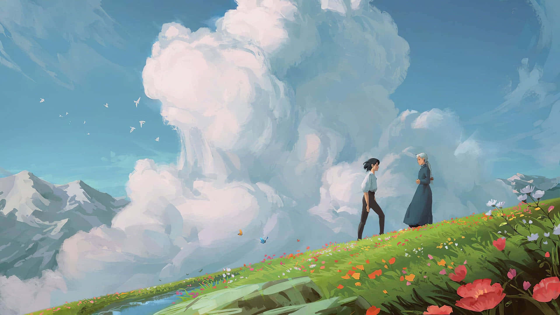 Download Explore the enchanted world of Aesthetic Ghibli Wallpaper